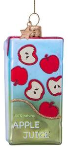 Vondels - Ornament Glass Pack of Apple Juice - Julkula - Blue - H9 cm