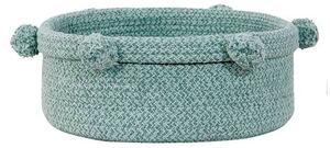 Lorena Canals - Basket Tray - Korg - Vintage Blue - H12 x Ø30 cm