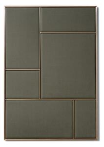 PLEASE WAIT to be SEATED - Nouveau Pin / By All the way to Paris - Anslagstavla - Oyster Grey / Brass - Large - W62.3 x D2.5 x H89 cm