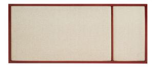 PLEASE WAIT to be SEATED - Nouveau Pin / By All the way to Paris - Anslagstavla - Canvas / Basque Red - Small - W27.6 x D2.5 x H62.3 cm