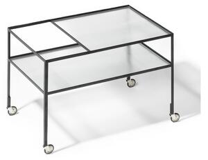 PLEASE WAIT to be SEATED - Bar Wagon / By Herbert Hirche - Bar-table - Black - W70 x D46.4 x H50.6 cm