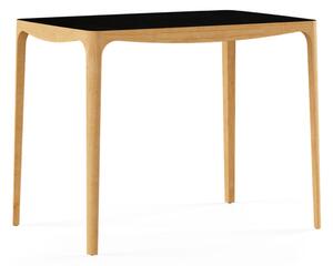 Naver Collection - RO desk / AK1310 by Hans Sandgren Jakobsen - Skrivbord - Oiled oak / Black leather - D60 x W90 x H71 cm