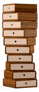 Naver Collection - Turning Boxes chest of drawers / AK1020 by Hans Sandgren Jakobsen - Byrå - Oiled walnut - D31,5 x W31,5 x H105 cm