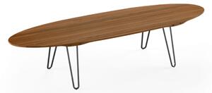 Naver Collection - Coffee Table / AK1880 by Nissen & Gehl - Soffbord - Oiled Walnut / Black powder coated steel - L190 x D60 x H30 cm