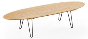 Naver Collection - Coffee Table / AK1880 by Nissen & Gehl - Soffbord - Oiled Oak / Black powder coated steel - L190 x D60 x H30 cm