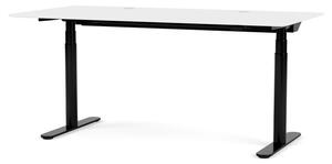Montana - HILOW2160 Work Desk - Skrivbord - Snow / Black - W160 x H62.4-125.1 x D80 cm