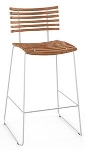 Naver Collection - Leopard Barstool / GM 4167 av Henrik Lehm - Barstol - Oljad alm / Rostfritt stål - W57 x D50 x H95 x SH67 cm