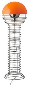 Verpan - Wire Floor Lamp - Golvlampa - Orange - Ø: 40 x H: 120 cm