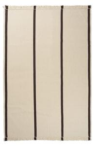 Ferm Living - Calm Kelim Rug - Mattor - 200 x 300 - Off-white/Coffee - W300 x D1 x H200 cm