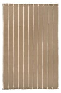 Ferm Living - Calm Kelim Rug - Mattor - 200 x 300 - Dark Sand/Off-white - W300 x D1 x H200 cm