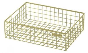 Kalager Design - Wire Basket, Medium - Korg - Green Beige - W38,5 x H11 x D25,5 cm