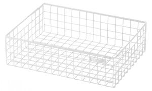 Kalager Design - Wire Basket, Medium - Korg - White - W38,5 x H11 x D25,5 cm