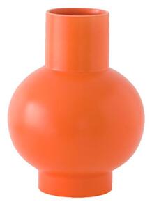 Raawii - Strøm Vase / Large - Vas - Vibrant Orange - Ø18 x H24 cm