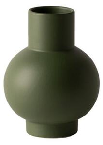 Raawii - Strøm Vase / Small - Vas - Deep Green - Ø12 x H16 cm