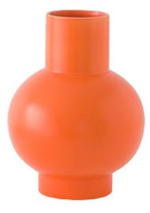 Raawii - Strøm Vase / Small - Vas - Vibrant Orange - Ø12 x H16 cm