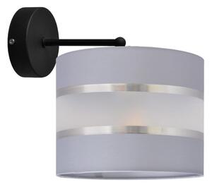 Vägglampa HELEN 1xE27/15W/230V grå/svart