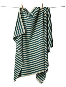 Bongusta - Naram Bath Sheets - Handduk - Sea Foam & Deep Teal - 100 x 150 cm