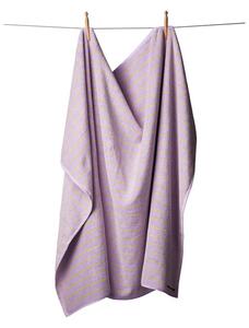 Bongusta - Naram Bath Sheets - Handduk - Lilac & Neon Yellow - 100 x 150 cm