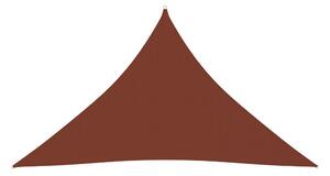 Solsegel Oxfordtyg trekantigt 2,5x2,5x3,5 m terrakotta - Terrakotta