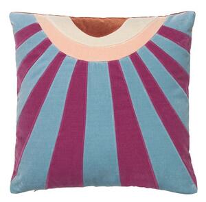 Christina Lundsteen - Hazel Pillow - Kudde - Raspberry / Blue Dust - 40 x 40 cm