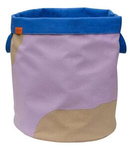 Mette Ditmer - NOVA ARTE Laundry Bag - Tvättkorg - Sand / Lilac - Ø40 x H50 cm