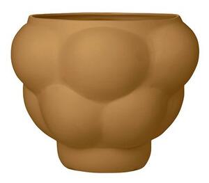 Louise Roe - Balloon Bowl 05 - Vas - Sanded Ocker - Ø24-32 x H24 cm