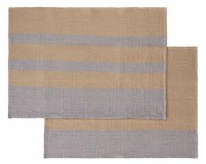 Blomus - GANO Set Of 2 Tea Towels - Kökshandduk - Indian Tan / Tradewinds - H0,3 x L50 x W70 cm