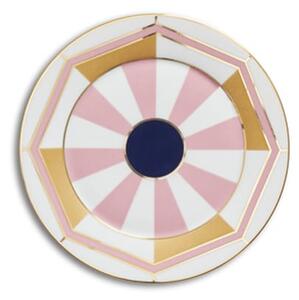 Reflections Copenhagen - Alvares Breadplate - Tallrikar - Gold / Marine / Pink - Ø17 cm