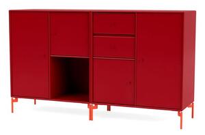 Montana - COUPLE - With Rosehip Legs - Skänk - Beetroot - H 82.2 CM / W 139.2 CM / D 38 CM