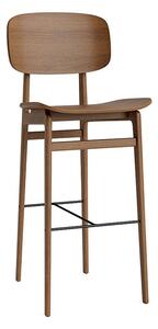 NORR11 - NY11 Bar Chair 75 cm - Barstol - Light Smoked Oak - W45,5 x D52 x H108 x SH75 cm