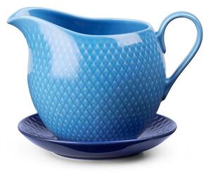 Lyngby Porcelain - Rhombe Color Sauce Boat - Kanna - Blue - H12 B16,5 Ø13,5 cm (67 cl.)