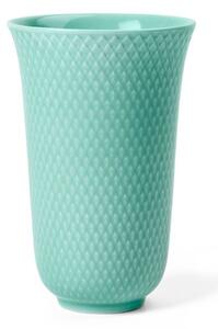 Lyngby Porcelain - Rhombe Color Vase H15 - Vas - Aqua - Ø10 x 15H cm