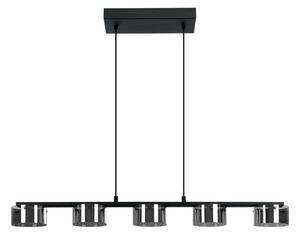 Takpendel Eglo Copillos Svart/Transparent med 5 Lampor -