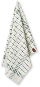 Humdakin - Organic Tea Towel - 2 Pack - Kökshandduk - 213 Green Stripe - W45 x L70 cm