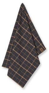 Humdakin - Organic Tea Towel - 2 Pack - Kökshandduk - 204 Brown Plaid - W45 x L70 cm