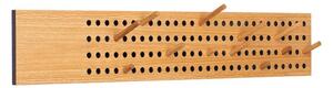 WeDoWood - Scoreboard Coat Rack - Krokar - Stor Horizontal - Oak - B100 x H18 cm