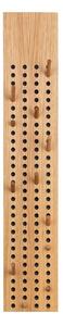 WeDoWood - Scoreboard Coat Rack - Krokar - Stor Vertical - Oak - L100 x H18 cm