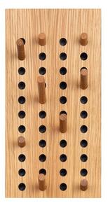 WeDoWood - Scoreboard Coat Rack - Krokar - Lille Vertical - Oak - B18 x H36 cm