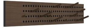 WeDoWood - Scoreboard Coat Rack - Krokar - Stor Horizontal - Smoked Oak - B100 x H18 cm