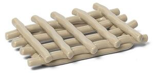 Ferm Living - Ceramic Soap Tray - Tvålkopp - Cashmere - W10 x L14,5 x H2 cm