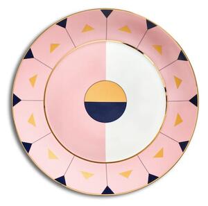 Reflections Copenhagen - Madeira & Lagos Dinner plate, set of 2 - Tallrikar - Rose/Marine/Gold - DIA: 27 cm