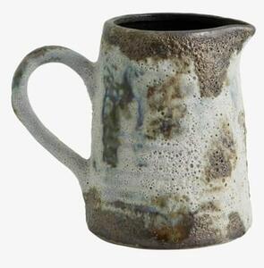 Nordal - Henry Deco Jug - Kanna - Brun/Hvid/Grøn S - H: 18 x D: 23 cm