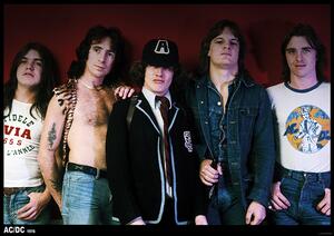 Poster, Affisch AC/DC - 70s Group, (84.1 x 59.4 cm)