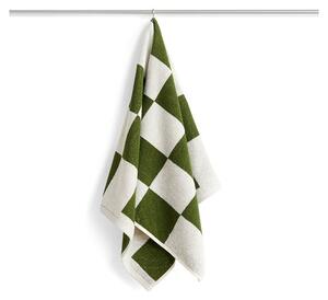 HAY - Check Hand Towel - Handduk - Matcha - W50 x L90 cm