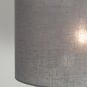 Hängande lampa svart med skugga 35 cm grå justerbar - Blitz II