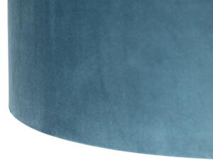 Hängande lampa med sammet nyanser blå med guld 35 cm - Blitz II svart