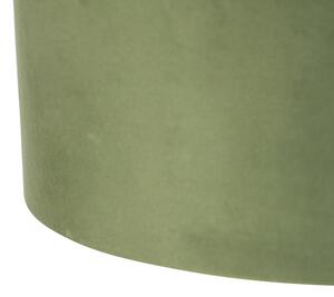 Hängande lampa med sammet nyanser grönt med guld 35 cm - Blitz II svart
