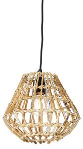 Landelijke hanglamp bamboe met wit - Canna Diamond