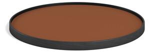 Brdr. Krüger - Tray - Oak Black model 60 - Bricka - CLAY (Cognac / Sort) - Ø 60cm H2,5 cm