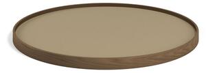 Brdr. Krüger - Tray - Oak Smoked Oiled model 60 - Bricka - EARTH (Beige / Brun) - Ø60 cm H2,5 cm